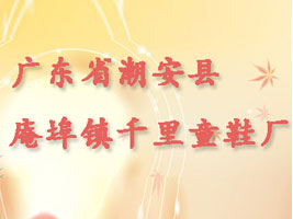 广东省潮安县庵埠镇千里童鞋厂