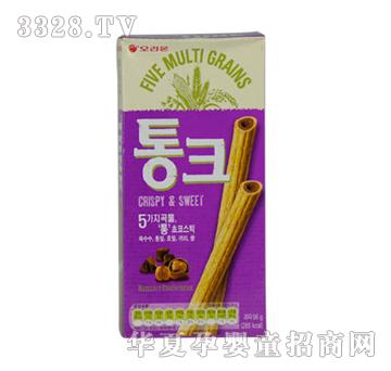 好丽友杏仁巧克力棒脆桶