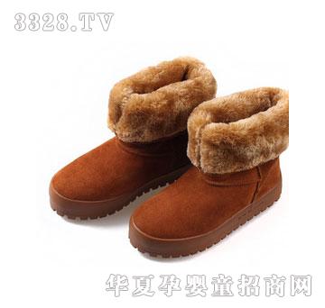 莱蒙反绒真皮雪地靴女