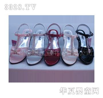 粉银红白黑女式凉鞋