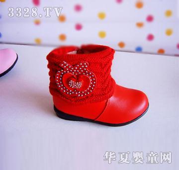 天宫之旅红色女婴鞋