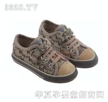 斯纳菲帆布鞋褐色20109A