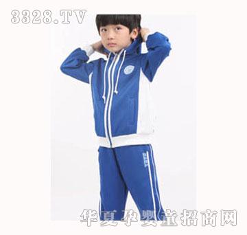衣大衣小蓝色儿童运动衣