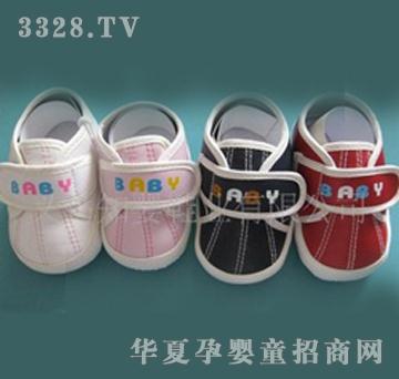 知婴字母单色单扣童鞋