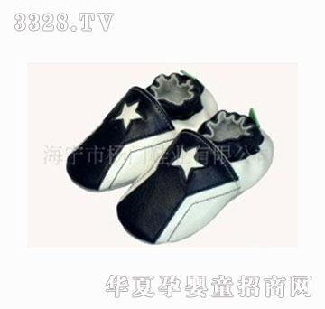 杨门黑色五星学步鞋