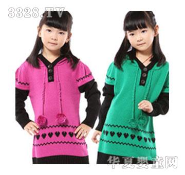 伊莎贝贝品牌童装女童秋冬款线衣
