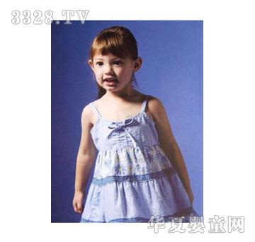 阳光索拉瑞女童吊带裙