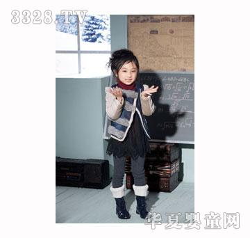 蚯蚓物童装条纹外套