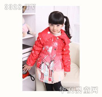 龙迪贝卡通女棉衣