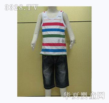 曼曼知条纹套装