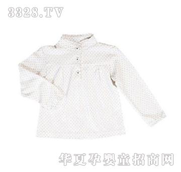 天彩女童立领小衫