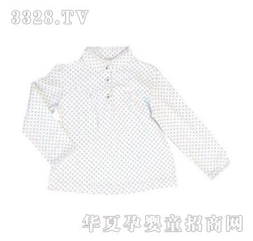 天彩立领小衫