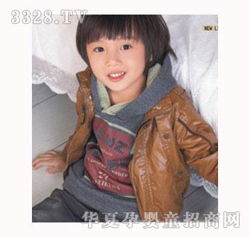 优之诚咖啡色男童外套