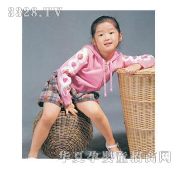 派特可可粉色可爱女童秋装