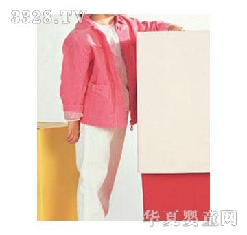 派派熊小女孩童装红上衣