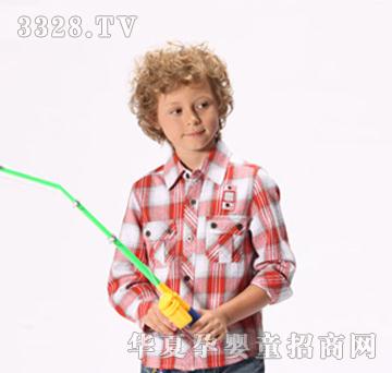 三点水秋季格纹男童装