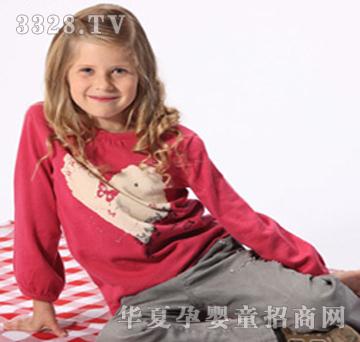 三点水秋季红色女童装