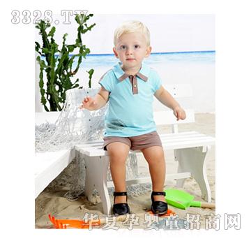 丑丑时尚童装浅青色