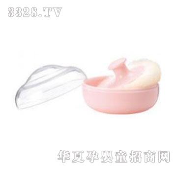 贝亲粉盒加粉扑（粉红色）10260