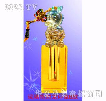 福宝宝玻璃抱财龙印章B款