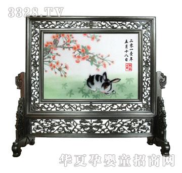 天禧映然生机胎毛绣