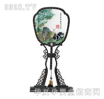 天禧竹苞兔茂胎毛绣