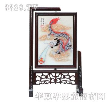 天禧峥龙楚翘胎毛绣