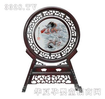 天禧福如龙海胎毛绣