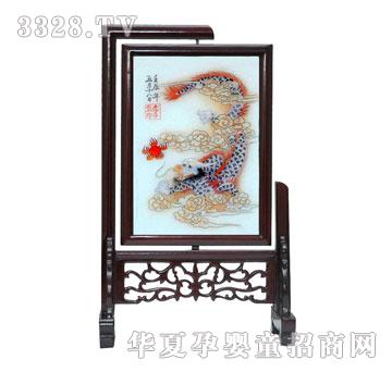 天禧傲倪祥龙胎毛绣