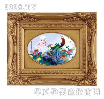 天禧丹凤朝阳胎毛绣