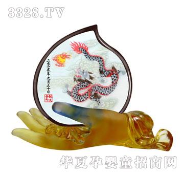 天禧爱不释手（龙）胎毛绣