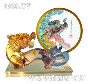 天禧祥龙如意胎毛绣