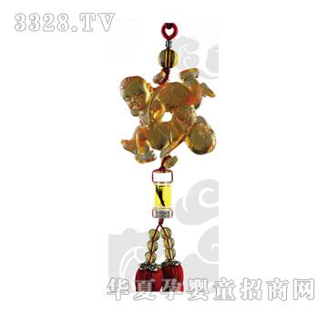 天禧四喜娃娃车挂