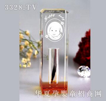 天禧水晶胎毛章-印章+照片