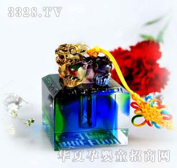 天禧琉璃+进口水晶胎毛章