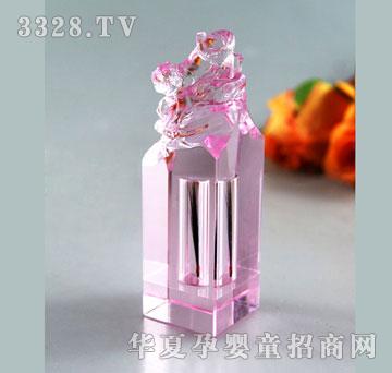 天禧粉色琉璃胎毛章