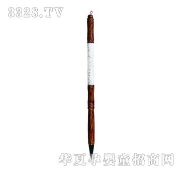 华瑞孔雀檀驼骨龙凤胎毛笔