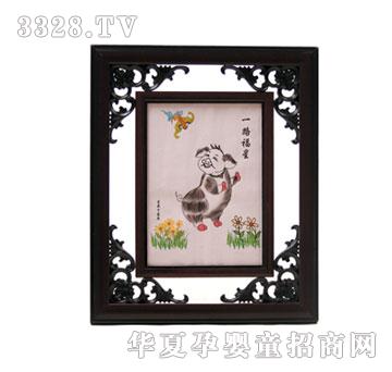 冠雅富盛宏一路福星胎毛画