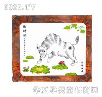 冠雅富盛宏德财禄胎毛画