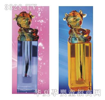 童心印象琉璃生肖牛章AB胎毛章