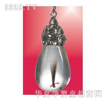 童心印象水滴佛胎毛坠