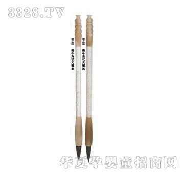 童心印象稀牛角状元笔龙凤对杆胎毛笔