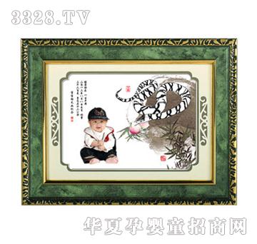 金鼎松竹含韵胎毛画