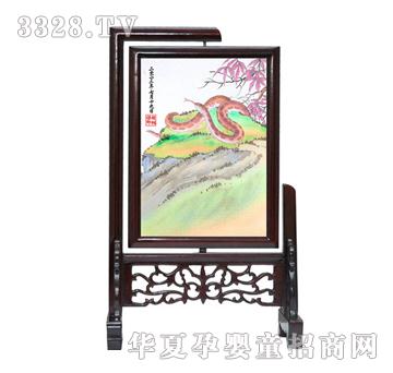 金鼎幼蛇楚翘胎毛绣