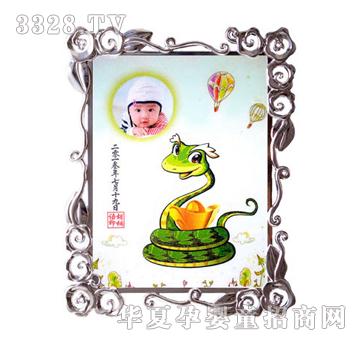 金鼎年年有余胎毛绣