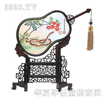 金鼎步步高升胎毛绣