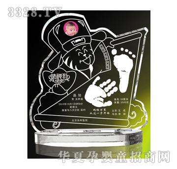 金鼎鸿运亨通水晶手足印