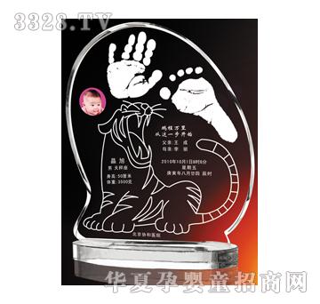 金鼎虎啸乾坤水晶手足印