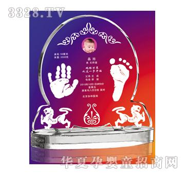 金鼎寅虎祥瑞水晶手足印