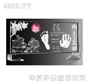 金鼎幸福一家水晶手足印